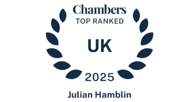 Chambers Ranked 2025 Julian Hamblin