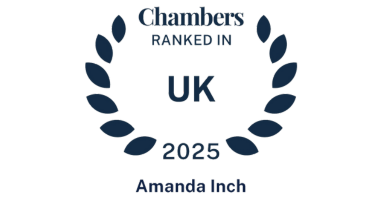 Chambers ranked 2025- Amanda Inch