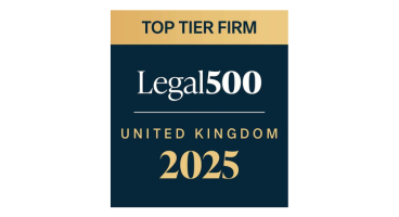 Top Tier Firm Legal500 United Kingdom 2025